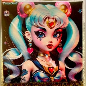 OOAK dark sailor moon print